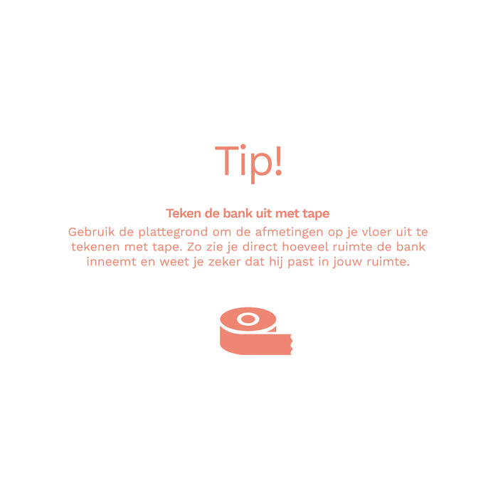 by fonQ Soft 3-zitsbank - Naturel Melange