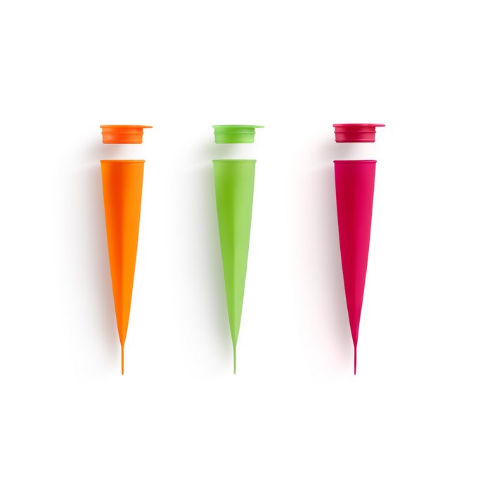 IJsvorm Push-Up, 3 st., Siliconen - Mixed