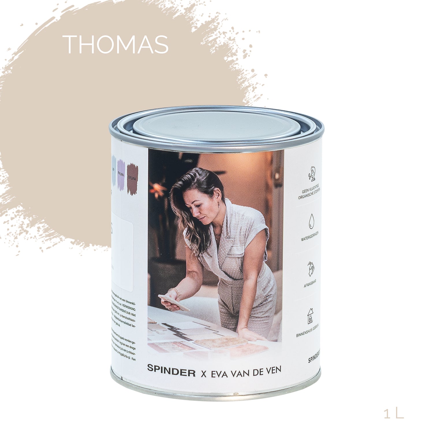 Spinder x Eva van de Ven - 1L Matte Muurverf - Thomas
