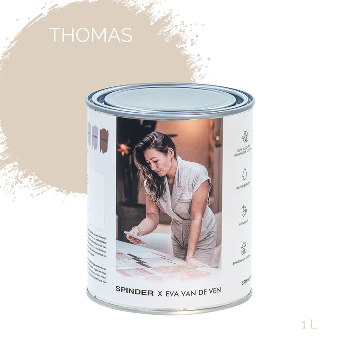 Spinder x Eva van de Ven - 1L Matte Muurverf - Thomas