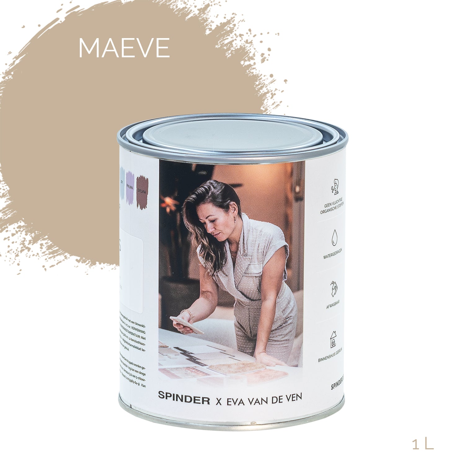 Spinder x Eva van de Ven - 1L Matte Muurverf - Maeve