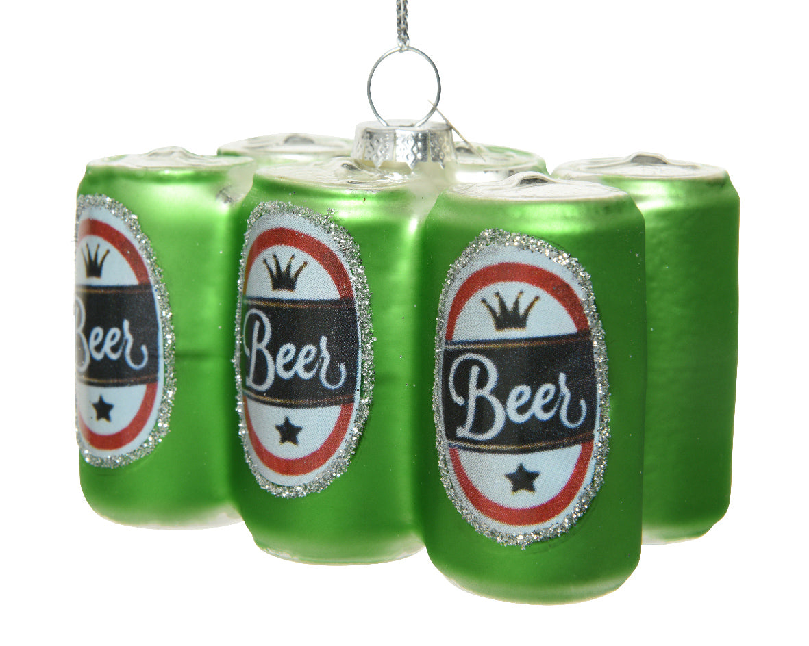 Decoris - Ornament glas l6b9h8cm groen