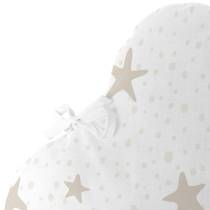 Little star Hoofdbeschermer 60x40 cm Beige Basic Kids, Beige, 100% katoen, de kwaliteit van 150 hilos