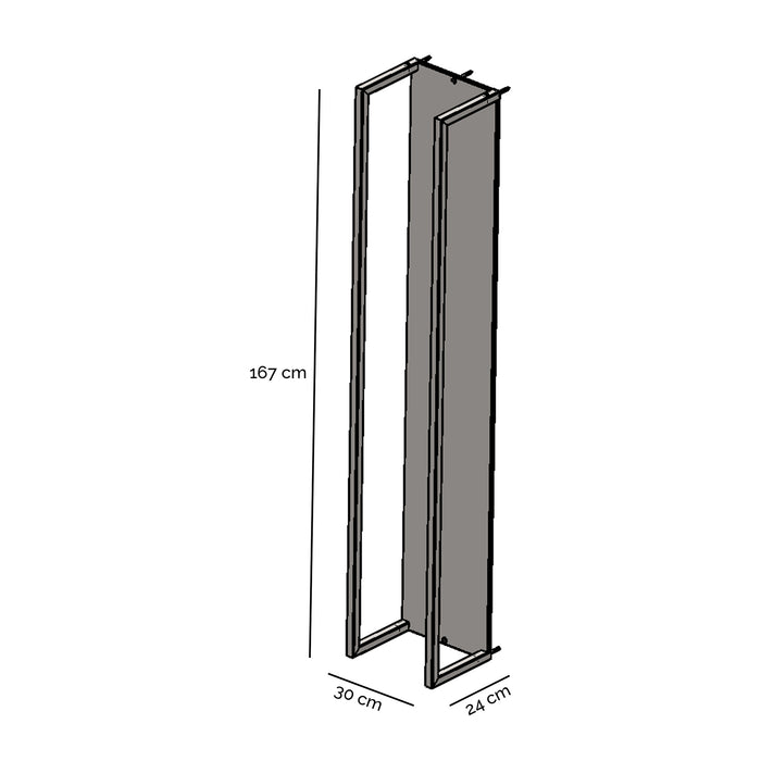 Spinder Design Cubic Fire Houtrek - Mat Zwart