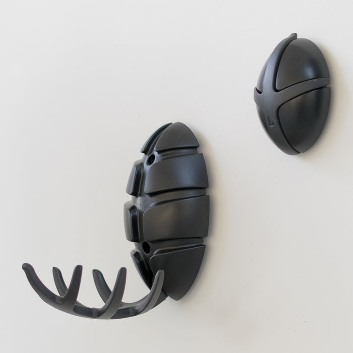 Spinder Design Bug Wandkapstok - Zwart