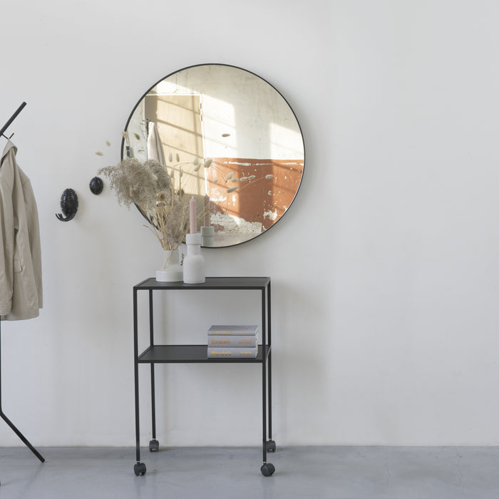 Spinder Design Donna Spiegel Ø 90 cm - Zwart