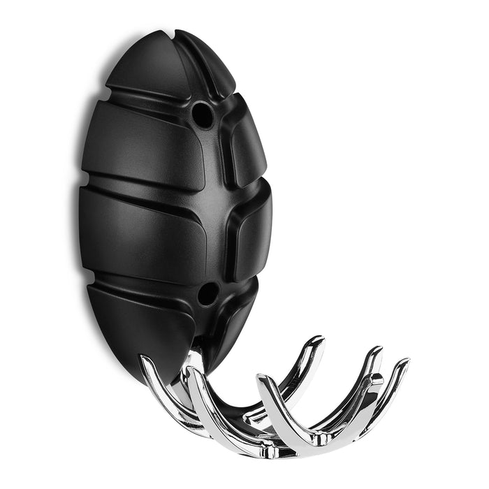 Spinder Design Bug Wandkapstok - Zwart / Zilver