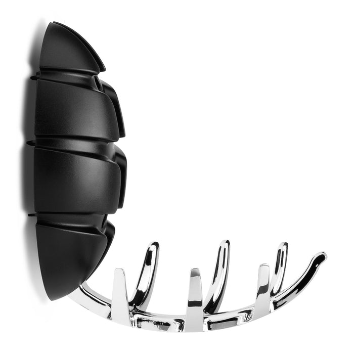 Spinder Design Bug Wandkapstok - Zwart / Zilver