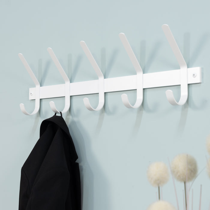 Spinder Design Dexter 5 Wandkapstok - Wit
