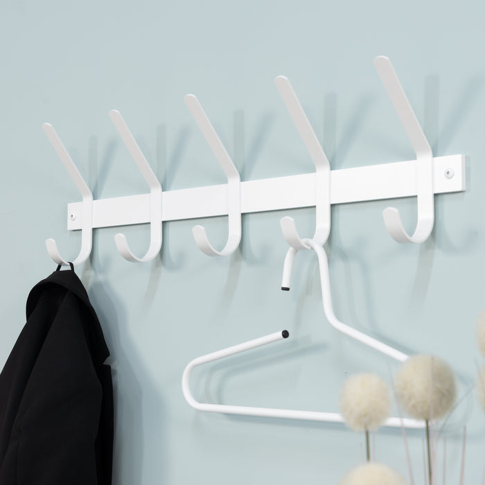 Spinder Design Dexter 5 Wandkapstok - Wit