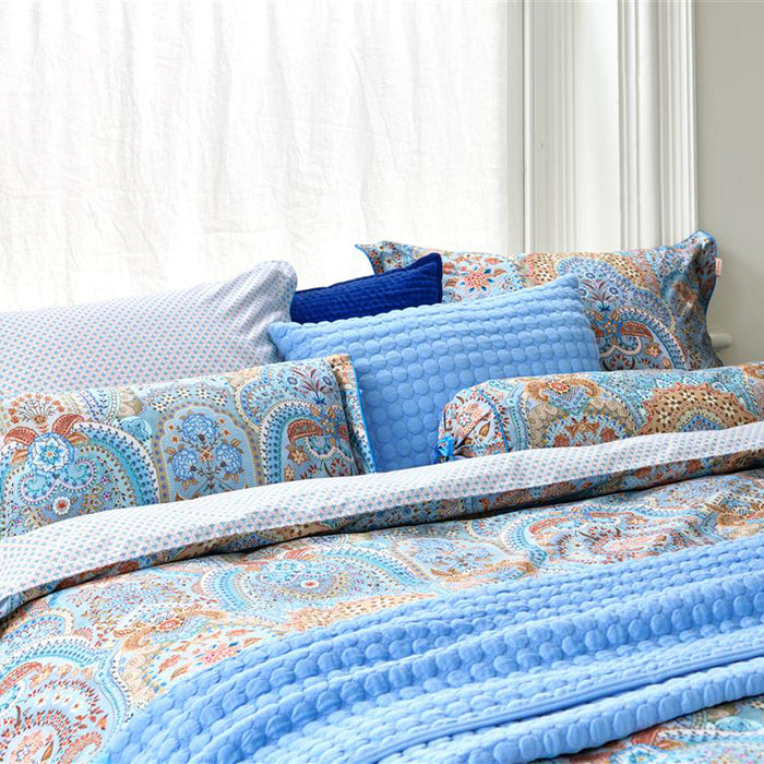 Pip Studio Jabali Flower Dekbedovertrek 140 x 200/220 cm - Blauw