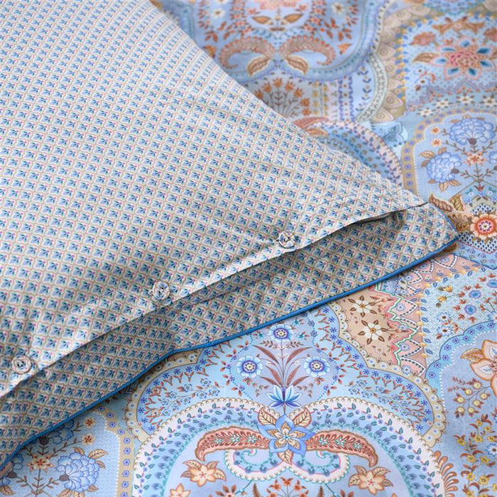 Pip Studio Jabali Flower Dekbedovertrek 140 x 200/220 cm - Blauw