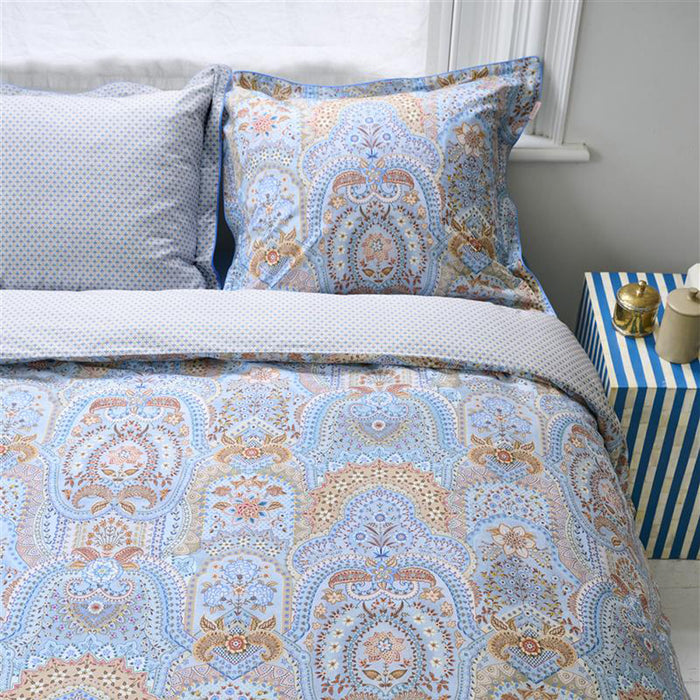 Pip Studio Jabali Flower Dekbedovertrek 140 x 200/220 cm - Blauw