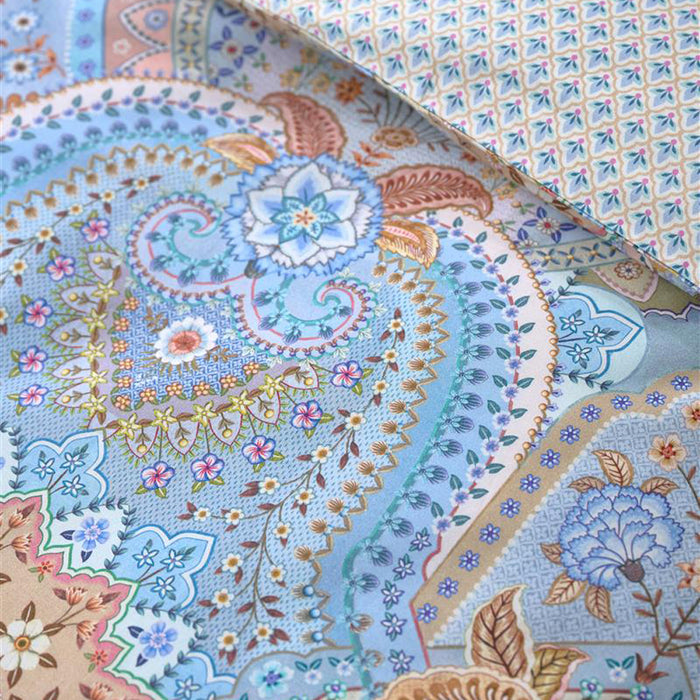 Pip Studio Jabali Flower Dekbedovertrek 260 x 200/220 cm - Blauw