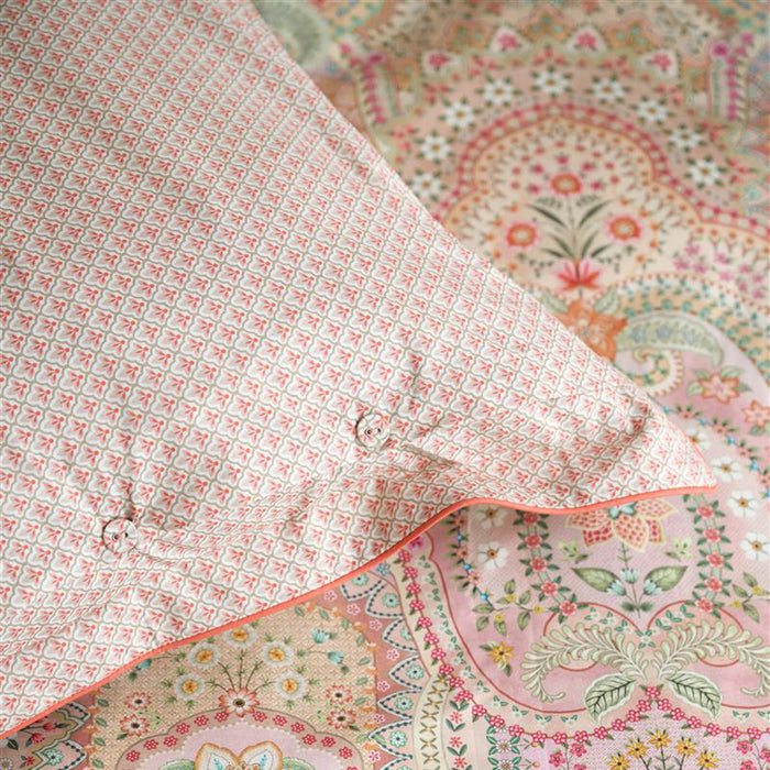 Pip Studio Jabali Flower Dekbedovertrek - 140 x 200/220 cm - Coral