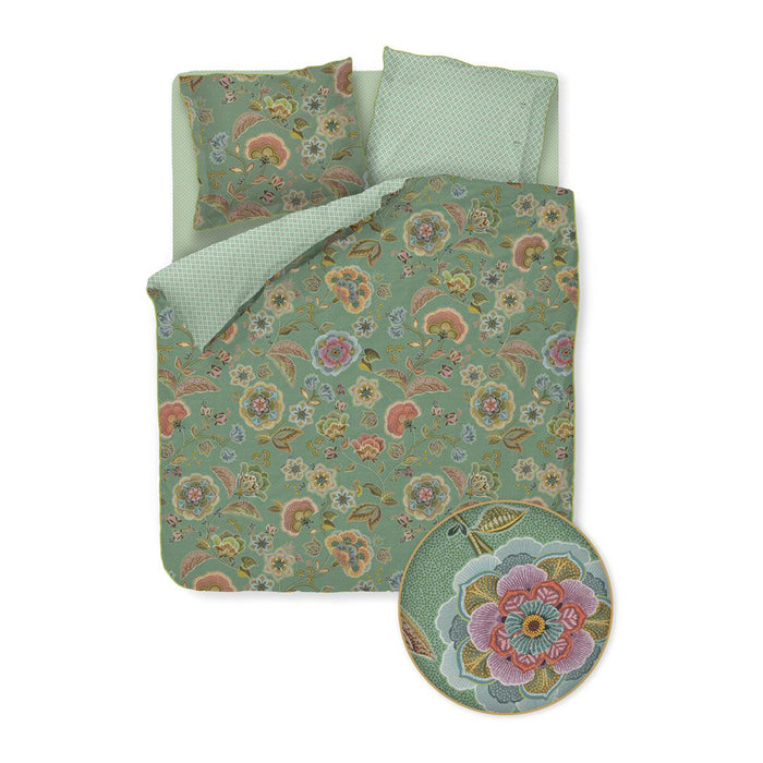 Pip Studio Matata Dekbedovertrek 200 x 200/220 cm - Groen