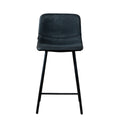Bronx71 Industriële barkruk Mikky zwart|antraciet eco-leer 65-78 cm