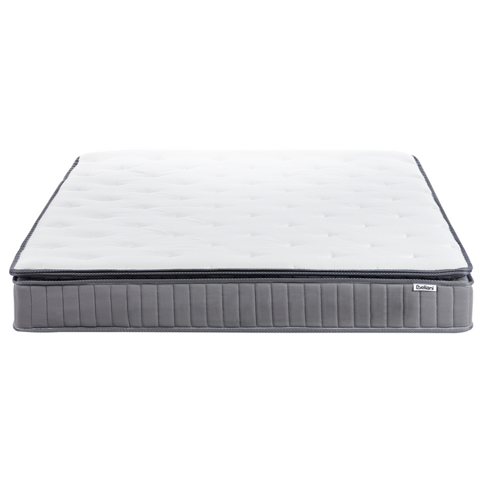 Beliani-PLEASANT-Pocketveringmatras medium-Wit-180x200 cm-Traagschuim