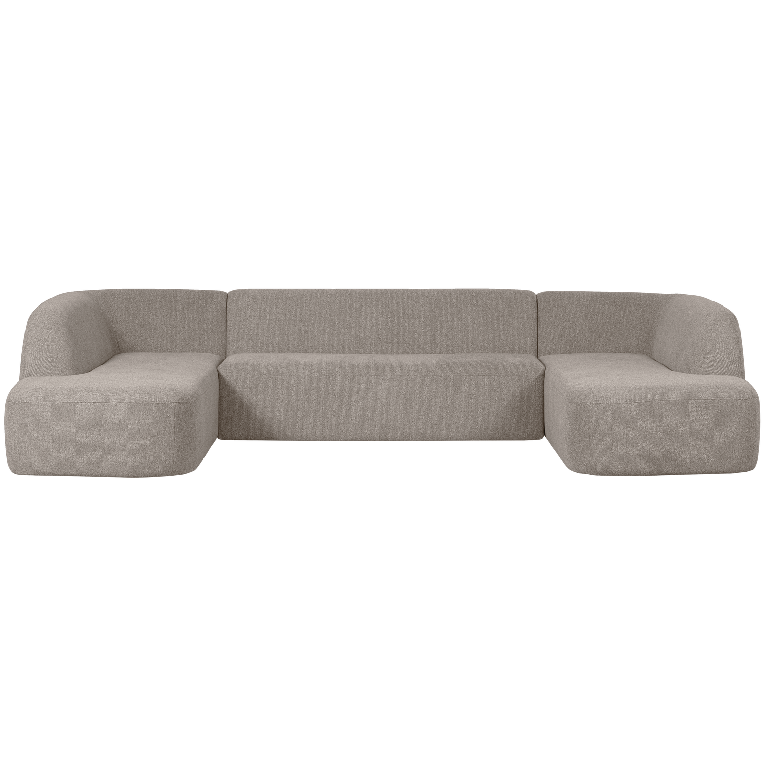 WOOOD Sloping U-Bank - Chenille - Off White Melange