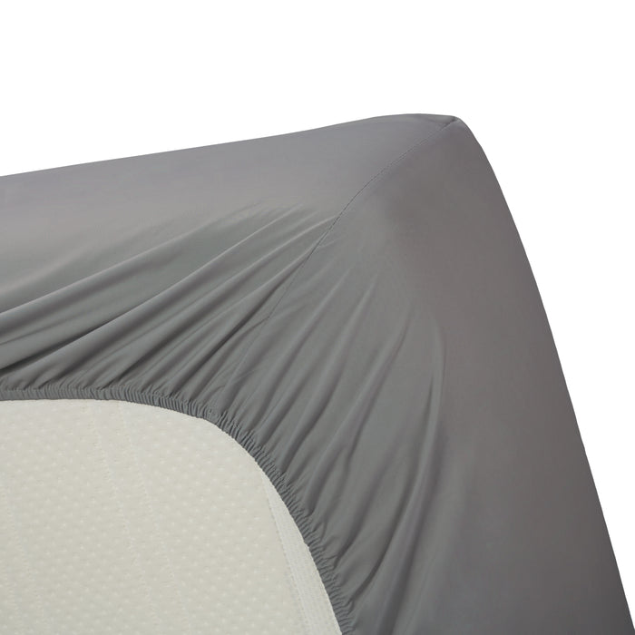 Ambiante Katoen - Topper Hoeslaken - 180x220 - Grijs