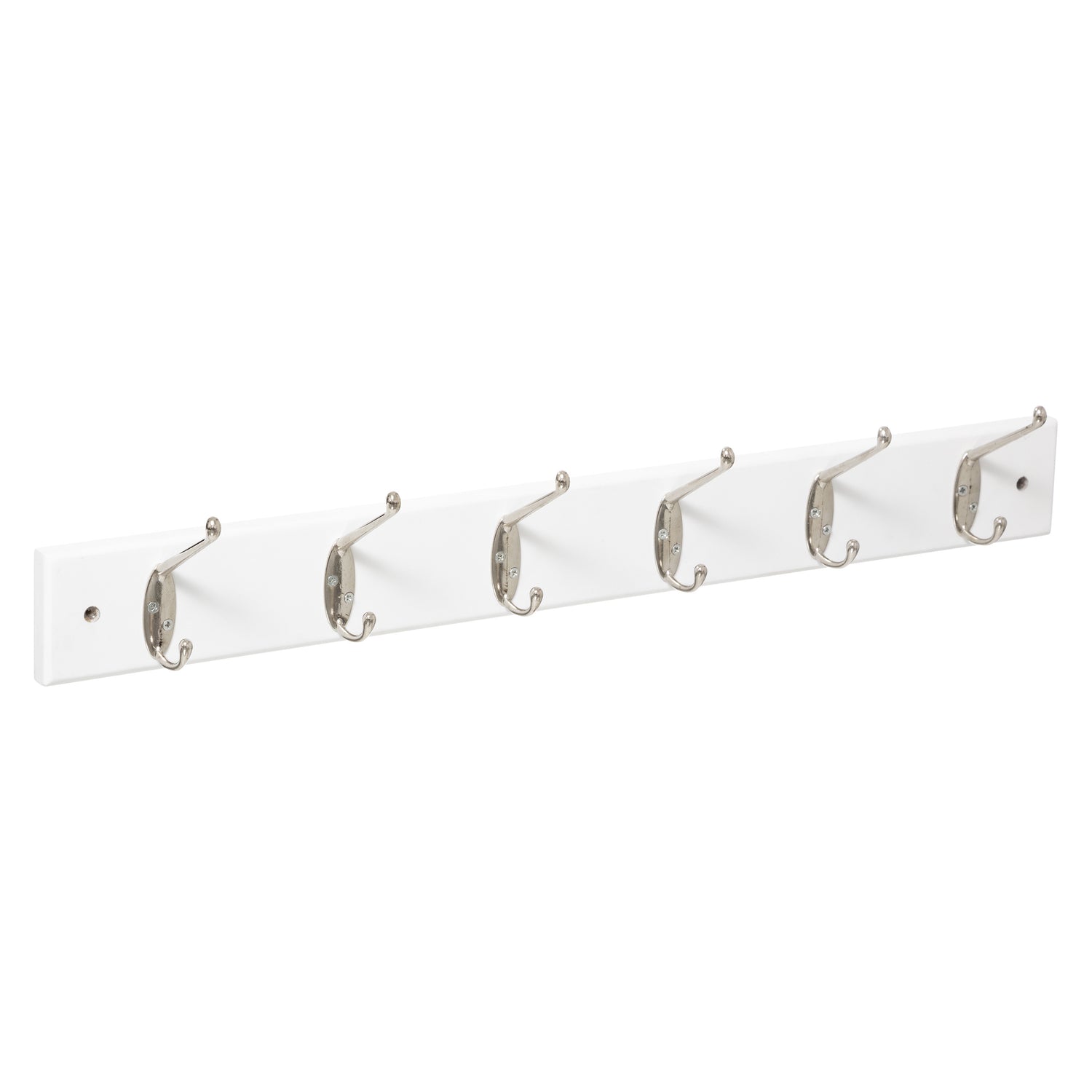 5Five Wandkapstok - wit - 6-haaks - 58 x 9 cm - MDF