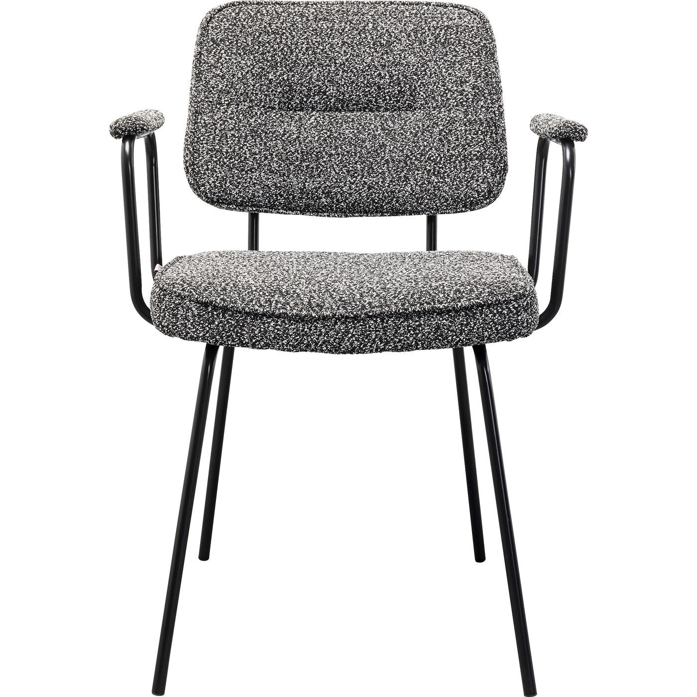 Kare Design Orelie Stoel met armleuningen zwart en wit
