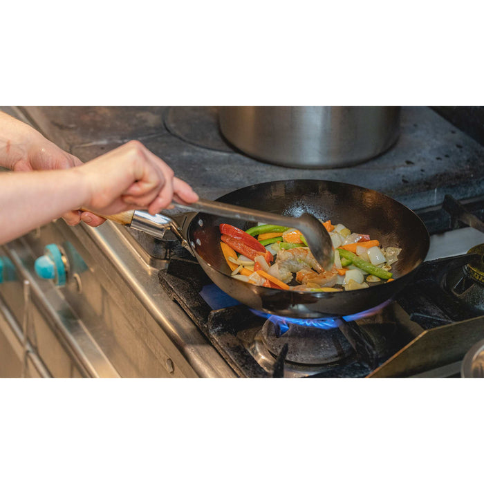 Cookinglife Wokpan Voccelli - Plaatstaal - ø 30 cm - zonder anti-aanbaklaag
