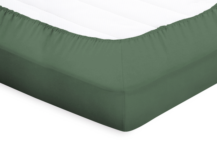 Eleganzzz Splittopper Hoeslaken Perkal Katoen - grenat green
