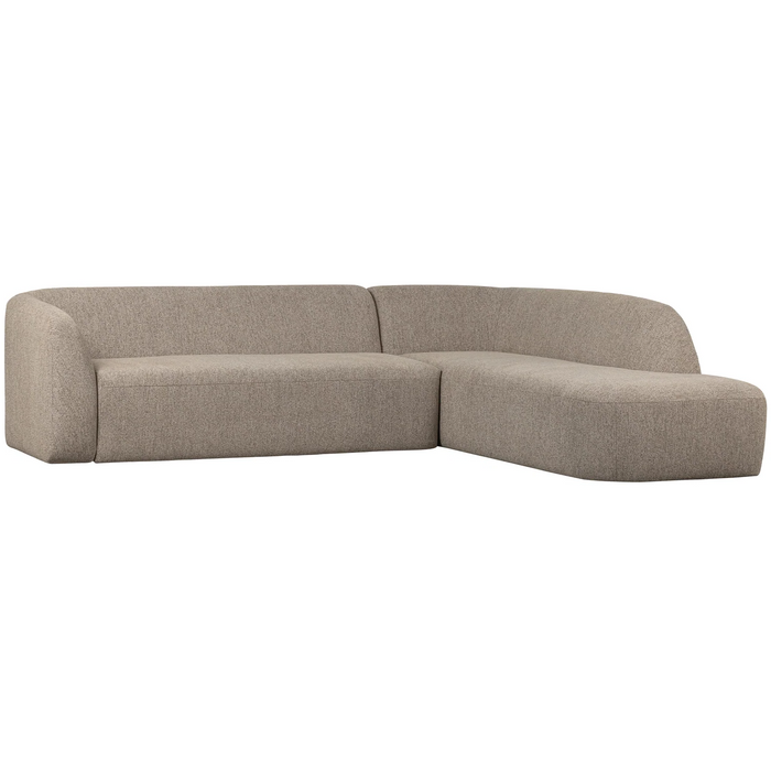 WOOOD Sloping Hoekbank Rechts – Chenille - Naturel Melange