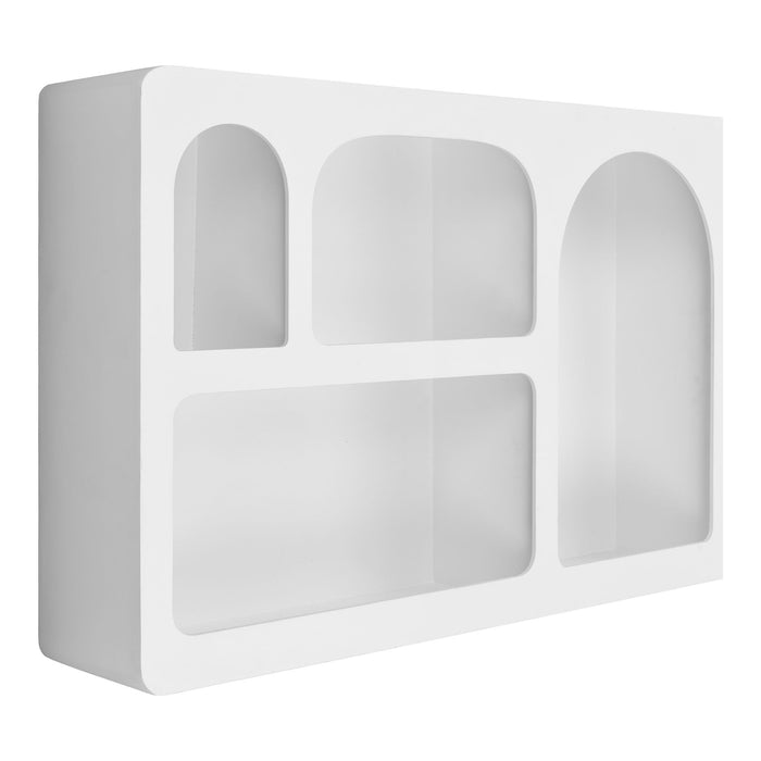 Bryne Wall Shelf - Wall Shelf, wood, white 40x13x60 cm