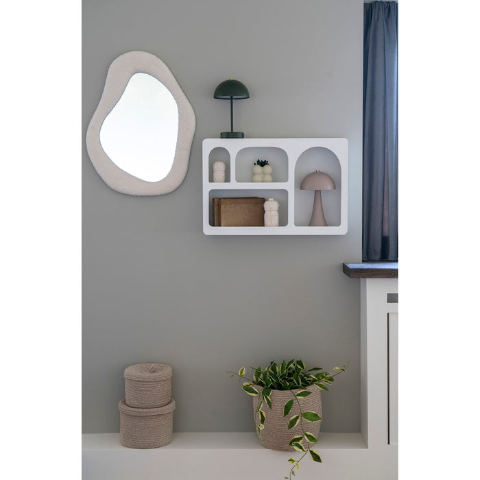 Bryne Wall Shelf - Wall Shelf, wood, white 40x13x60 cm