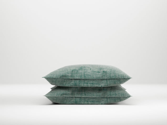Zo Home Lino Kussensloop Linnen Look emerald green