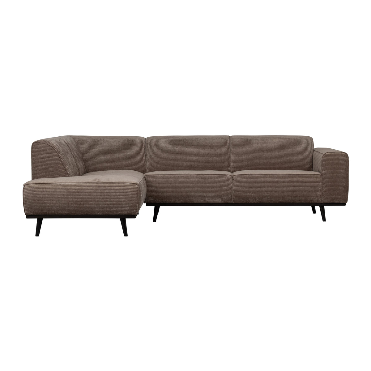 WOOOD Statement Hoekbank Links - Rib - Taupe