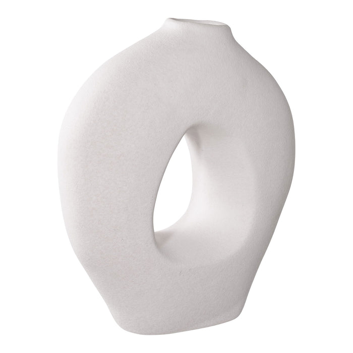 Vase - Vase, ceramic, white 24x10,5x27,8 cm