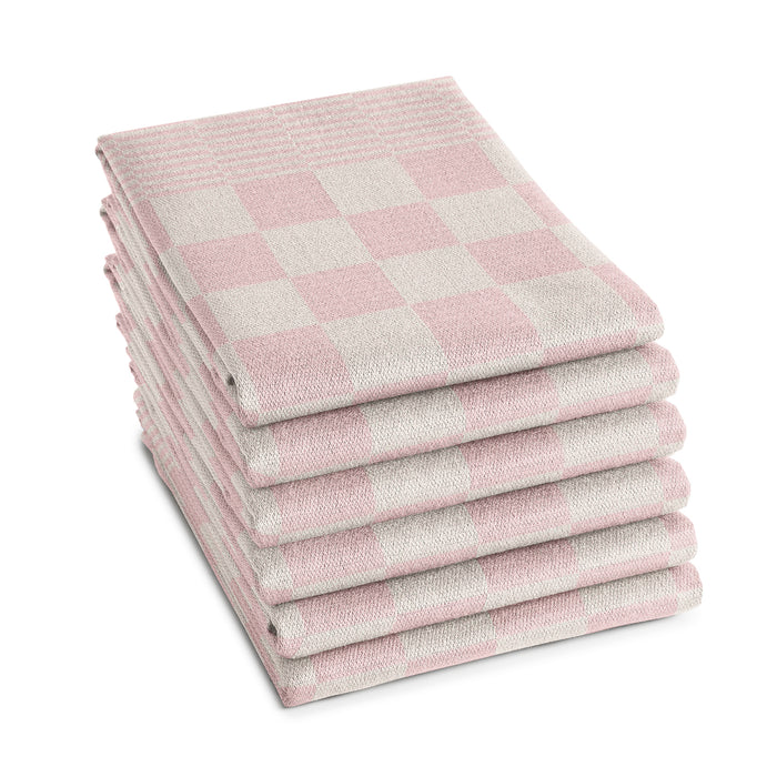 DDDDD theedoek Barbeque - 60x65cm - pastel pink - 6 stuks
