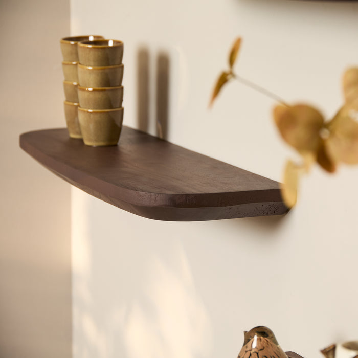 Starfurn Wandplank Gusta Walnut | 60 cm | Set van 3