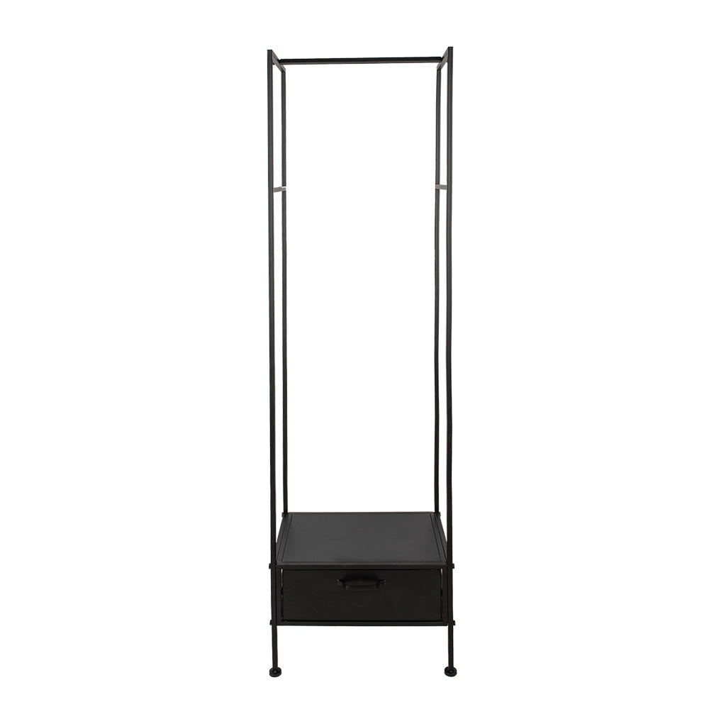 Clayre & Eef Garderoberek 48x30x170 cm Zwart IJzer