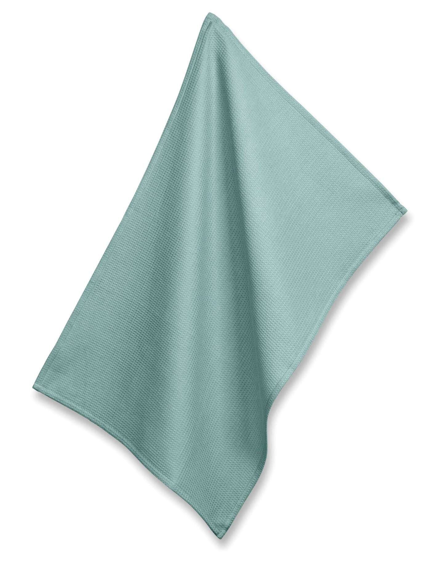 Theedoek, Set van 4 Stuks, Katoen, Aquablauw, 70 x 50 cm - Kela | Tia
