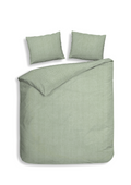 Heckett Lane Dekbedovertrek Flanel Spina - laurel green