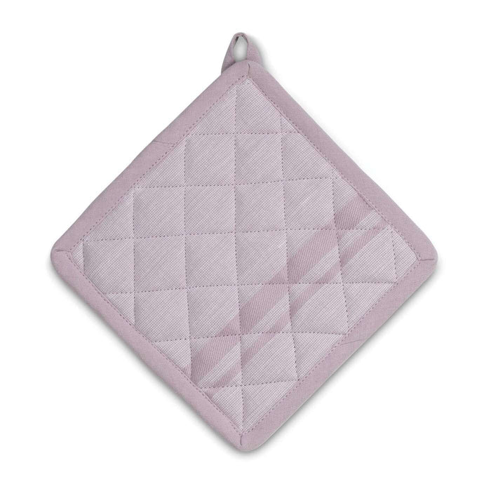 Kela - Pannenlap, Set van 4 Stuks, Katoen, Paars met Streep, 20 x 20 c