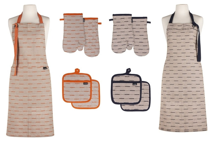 Ladelle - Dash Pannenlap, Set van 2 Stuks, Oranje, Gerecycled Katoen,