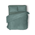 Eleganzzz Dekbedovertrek Flanel Uni groen