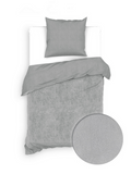Zo Home Dekbedovertrek Katoen Velluto - lava grey