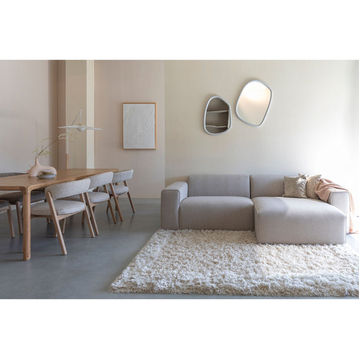 Zuiver Sofa Milka 3-zitsbank Chaise longue Rechts Cappuccino - Beige