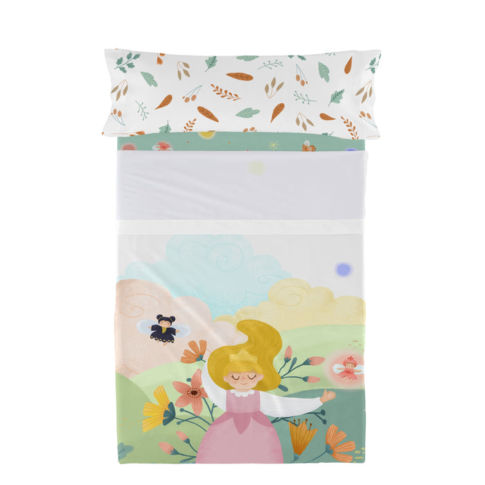 Dreaming Laken Set 2-delig Mr Fox, Veelkleurig, 100% katoen, de kwaliteit van 150 TC