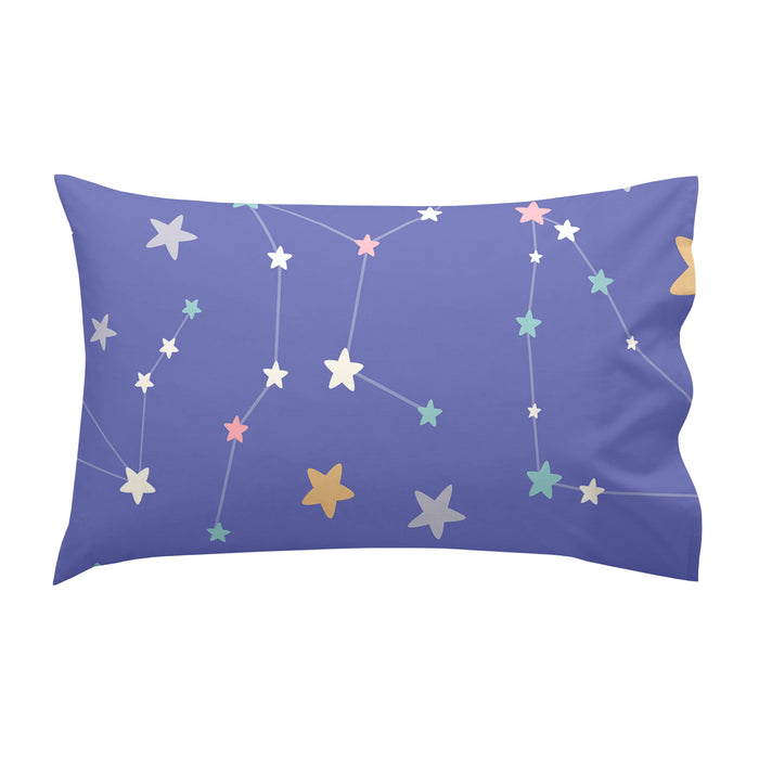 Moon dream Laken Set ledikant 2-delig Happynois, Veelkleurig, 100% katoen, de kwaliteit van 150 TC