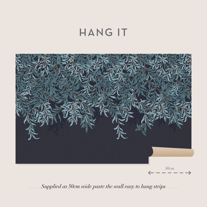 William Morris at Home Fotobehang Willow Bough Navy