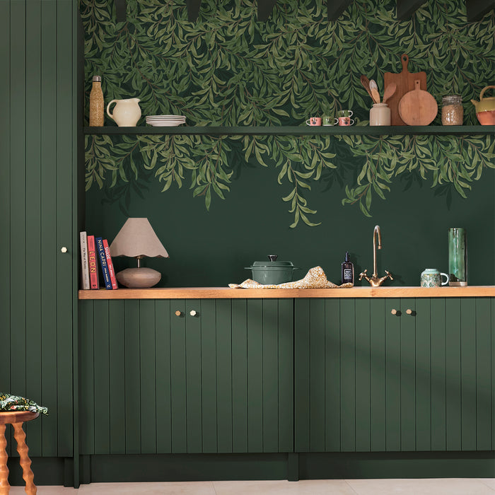 William Morris at Home Fotobehang Willow Bough Deep Green