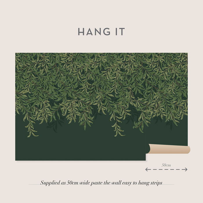 William Morris at Home Fotobehang Willow Bough Deep Green
