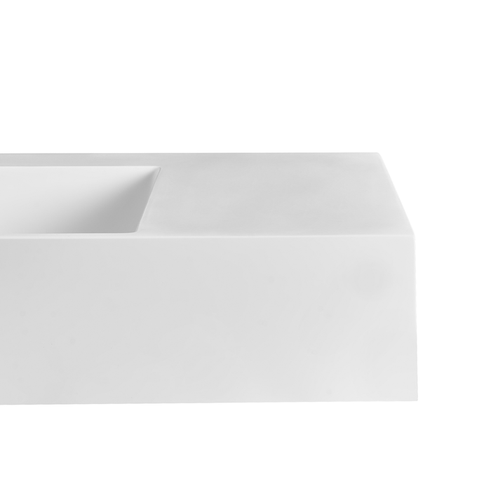 Beliani - CUSCO - Wastafel - Wit - 90 x 48 cm - Mineraalgietwerk